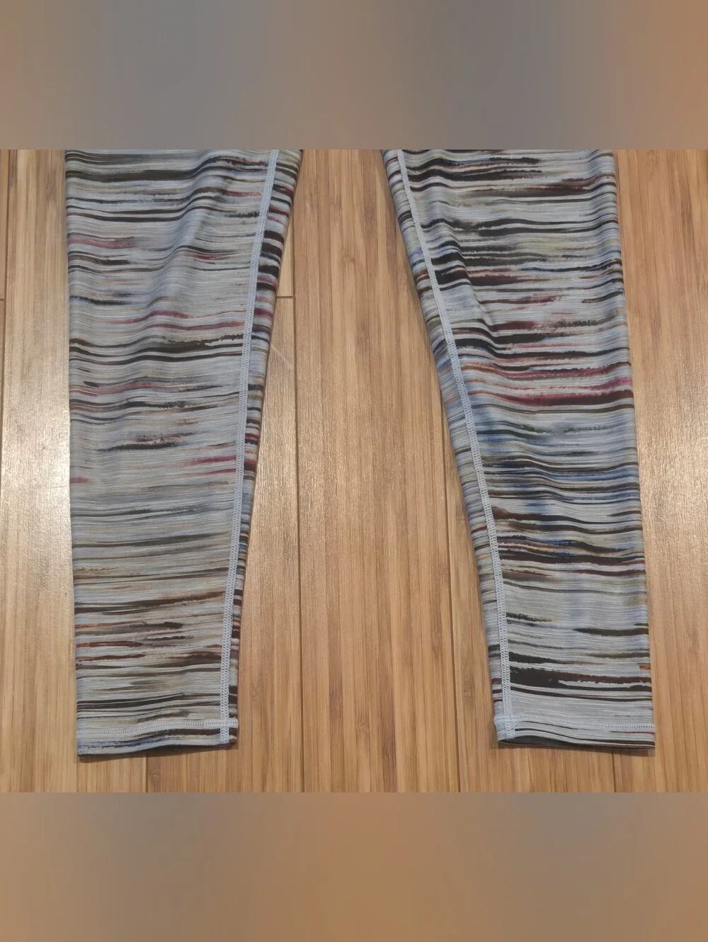 Prana Multi-Color Striped Active Leggings